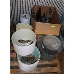 SHOWHOME PALLET OF LAMPS AND SHADES