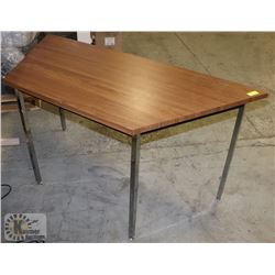 HALF HEXAGON SHAPE TABLE, 60"X26"