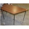 Image 1 : HALF HEXAGON SHAPE TABLE, 60"X26"