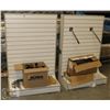 Image 1 : TWO WHITE DOUBLE SIDED RETAIL DISPLAYS