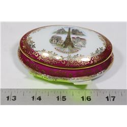 IMPERIAL LIMOGES STAMPED REAL GOLD TRINKET BOX