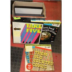 BOX OF ROCK N ROLL RECORDS