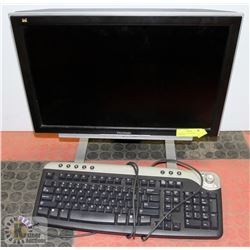 VIEWSONIC 22" MONITOR & DELL KEYBOARD