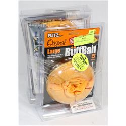 LOT OF 3 LARGE BUFF BALLS