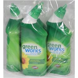 BAG OF GREENWORKS TOILET BOWL CLEANER