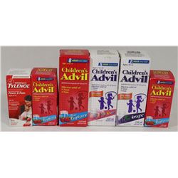 BAG OF CHILDRENS ADVIL AND TYLENOL