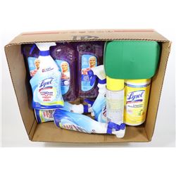 BOX OF ASSORTED CLEANERS