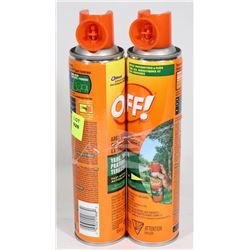 2 BOTTLES OF OFF BUG SPRAY