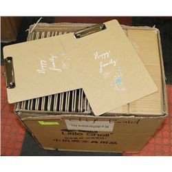 CASE OF NEW CLIPBOARDS