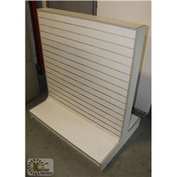 WHITE DOUBLE SIDED RETAIL DISPLAY