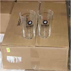 CASE OF 24 BIG ROCK BEER GLASSES