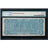 Image 2 : 1864 $5 Confederate States of America Note PMG 64EPQ