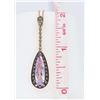 Image 4 : Levian 14KT Rose Gold Amethyst and Diamond Pendant with Chain