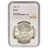 Image 1 : 1897 $1 Morgan Silver Dollar Coin NGC MS65