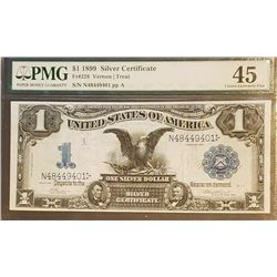 1899 $1 Black Eagle Silver Certificate PMG 45
