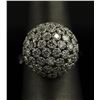 Image 6 : 2.50 ctw Diamond Flower Design Ring - 14KT White Gold