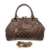 Image 1 : Marc Jacobs Taupe Quilted Leather Stam Satchel Handbag