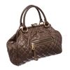 Image 3 : Marc Jacobs Taupe Quilted Leather Stam Satchel Handbag