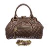 Image 8 : Marc Jacobs Taupe Quilted Leather Stam Satchel Handbag