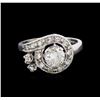 Image 2 : 0.92 ctw Diamond Ring - 14KT White Gold