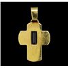 Image 2 : Cross Pendant -  14KT Yellow Gold