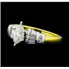 Image 1 : 1.01 ctw Diamond Ring - -18KT Yellow Gold and Platinum