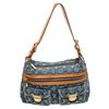 Image 1 : Louis Vuitton Monogram Blue Denim Leather Baggy PM Shoulder Bag