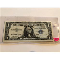 1957 Series STAR NOTE 1 Dollar Silver Certificate Note UNC Grade