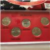 Image 2 : 2001 Denver Mint Complete State Quarters Set NY NC RI VT KY in Original Package