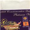 Image 2 : 1999 PLATINUM Mint Complete State Quarters Set DE PA NJ GA CT in Original Package