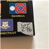 Image 3 : 1999 GOLD EDITION Mint Complete State Quarters Set DE PA NJ GA CT in Original Package