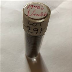 Roll of 52 Total Mixed Grades 1970s Lincoln Pennies