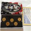 Image 1 : 1999 GOLD EDITION Mint Complete State Quarters Set DE PA NJ GA CT in Original Package