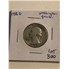 Image 1 : 1958 D Washington Silver Quarter Nice Early US Coin