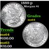 Image 1 : 1889-p Morgan Dollar $1 Grades Choice Unc