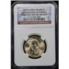 Image 2 : NGC (2007) JOHN ADAMS MISSING EDGE LETTERING Presidential Dollar $1 Graded GEM By NGC