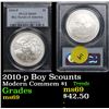 Image 1 : PCGS 2010-p Boy Scounts Modern Commem Dollar $1 Graded GEM++ By PCGS