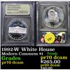 Image 1 : 1992-W White House Modern Commem Dollar $1 Graded GEM++ Proof Deep Cameo By USCG