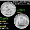 Image 1 : 1925 Lexington Old Commem Half Dollar 50c Grades Select Unc