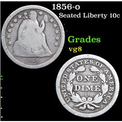 1856-o Seated Liberty Dime 10c Grades vg, very good