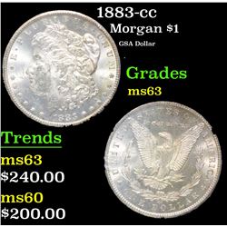 1883-cc GSA Dollar Morgan Dollar $1 Grades Select Unc