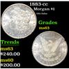 Image 1 : 1883-cc GSA Dollar Morgan Dollar $1 Grades Select Unc
