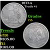 Image 1 : 1877-s Trade Dollar $1 Grades f+