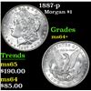 Image 1 : 1887-p Morgan Dollar $1 Grades Choice+ Unc