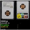 Image 1 : NGC 1960-p Large Date Lincoln Cent 1c Graded  GEM RD By NGC