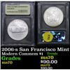 Image 1 : 2006-s San Francisco Mint Modern Commem Dollar $1 Graded GEM++ Perfection By USCG