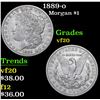 Image 1 : 1889-o Morgan Dollar $1 Grades vf, very fine