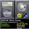 Image 1 : 2002-W West Point Modern Commem Dollar $1 Graded GEM++ Proof Deep Cameo By USCG