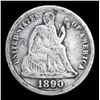 Image 2 : 1890-p Seated Liberty Dime 10c Grades vg+