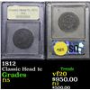 Image 1 : ***Auction Highlight*** 1812 Classic Head Large Cent 1c Graded f+ By USCG (fc)